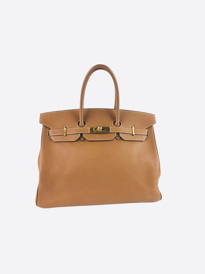 Hermès Dark Brown Epsom Leather Birkin 35