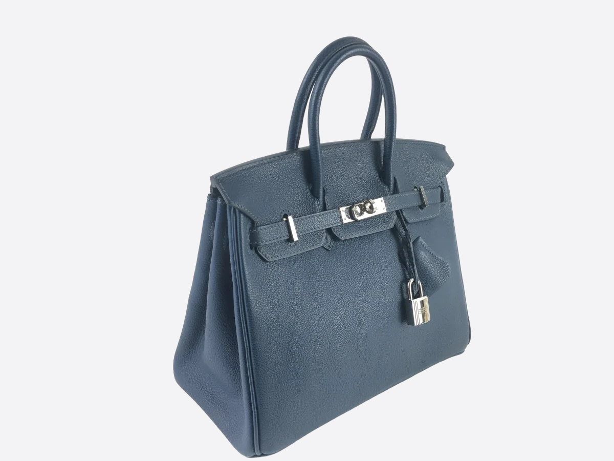 Hermès Blue Vache Leather Birkin 25