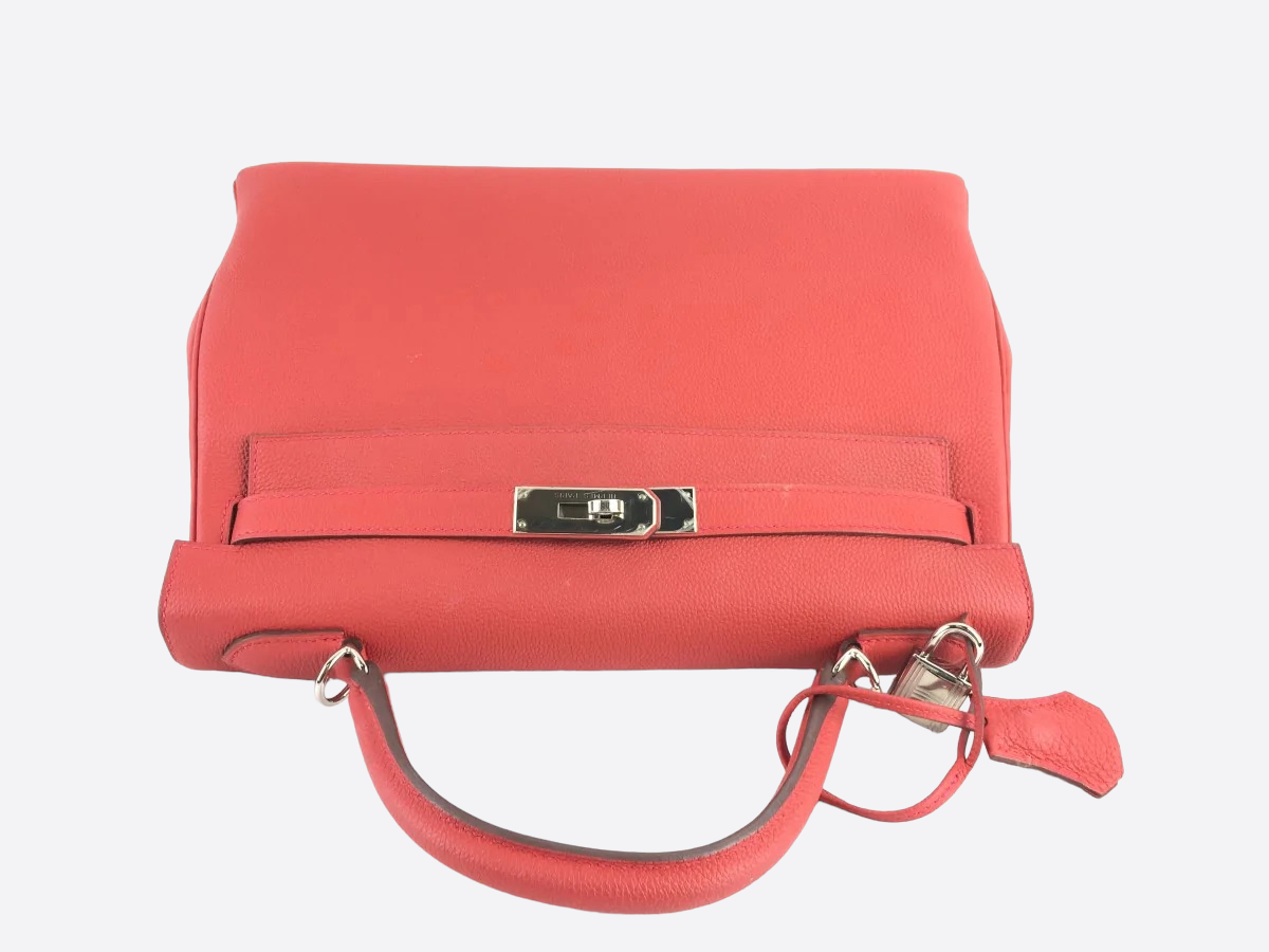 Hermès Light Red Epsom Leather Kelly 32