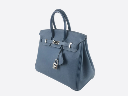 Hermès Blue Vache Leather Birkin 25