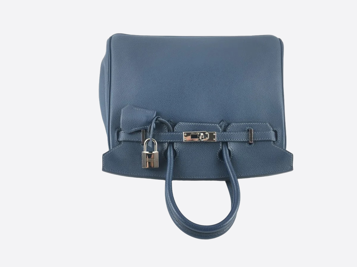 Hermès Blue Vache Leather Birkin 25