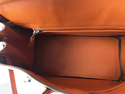 Hermès Orange Togo Leather Birkin 25