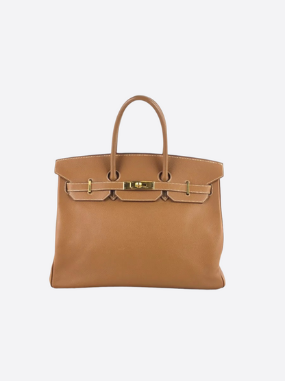 Hermès Dark Brown Epsom Leather Birkin 35