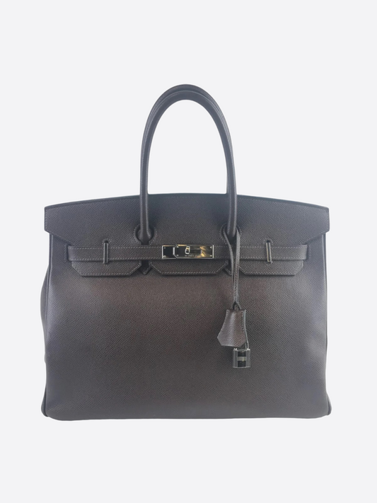 Hermès Chocolate Epsom Leather Birkin 35