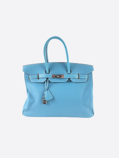 Hermès Blue Togo Leather Birkin 35