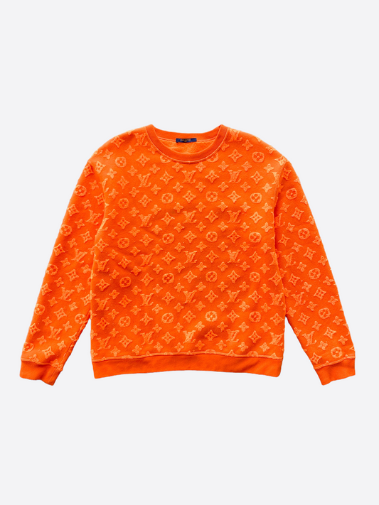 Louis Vuitton Orange Monogram Jacquard Sweater