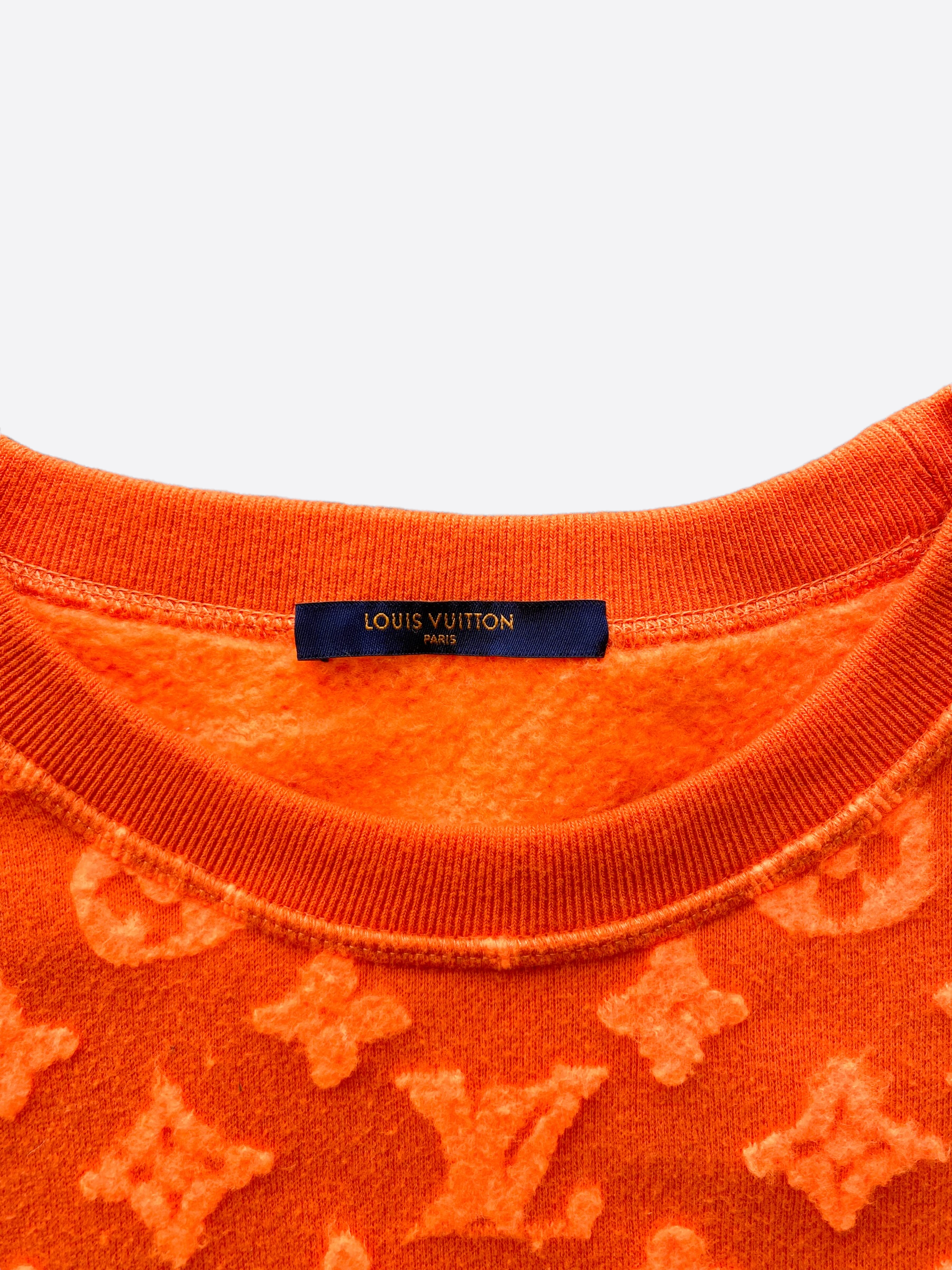 Louis Vuitton, Sweaters, Orange With Gold Designs Louis Vuitton Sweater