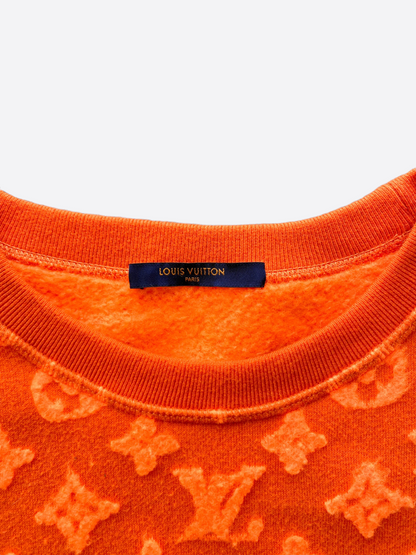 Louis Vuitton Orange Monogram Jacquard Sweater