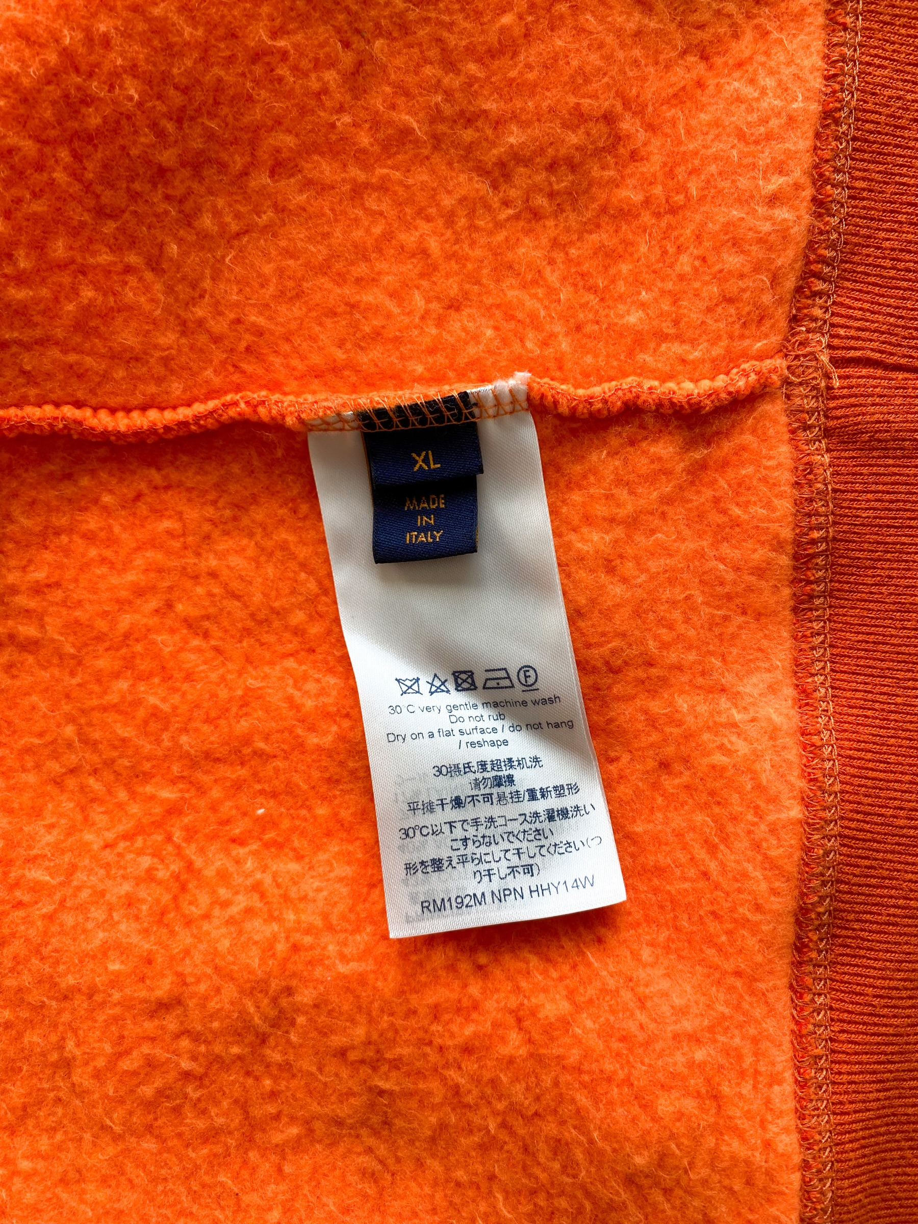 Louis Vuitton Orange Monogram Jacquard Sweater