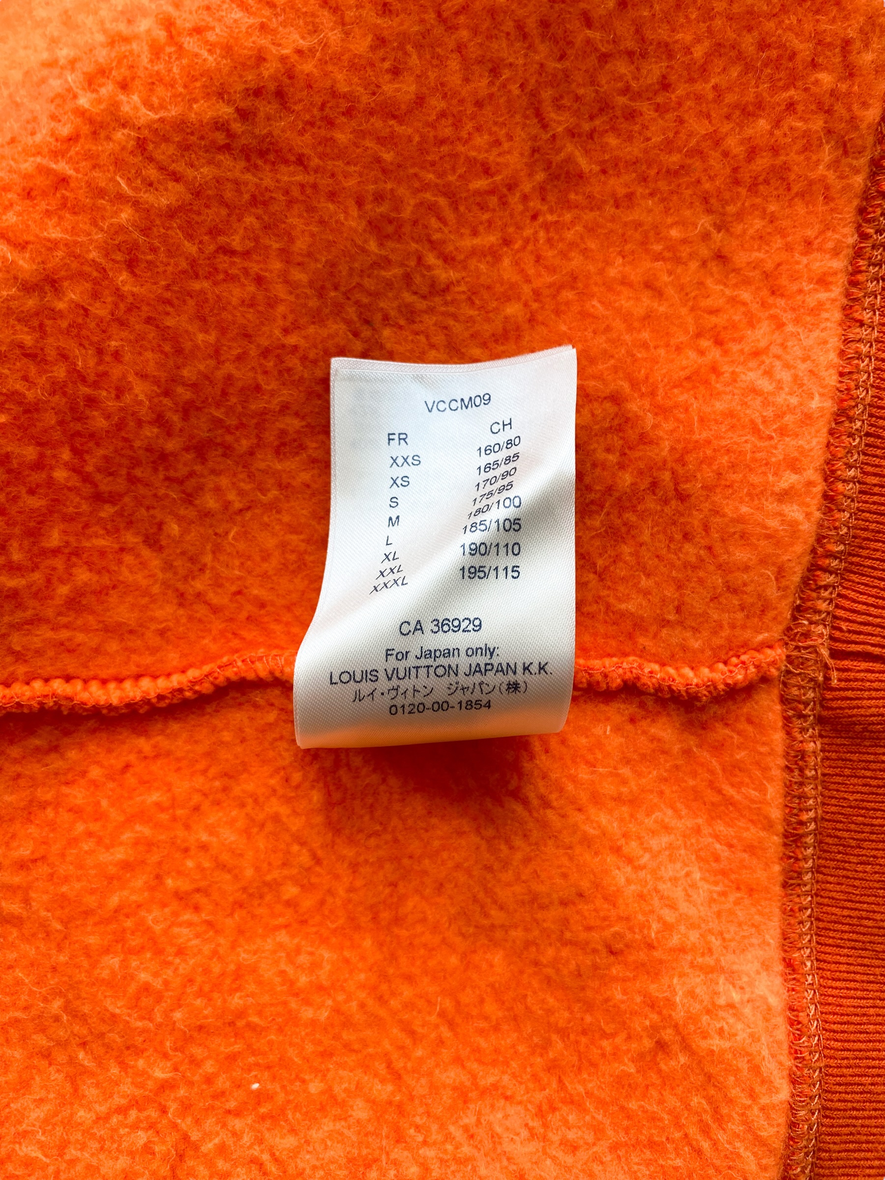 Louis Vuitton Monogram Jacquard Crew Neck Sweatshirt Xs Orange Rm192m  Auction