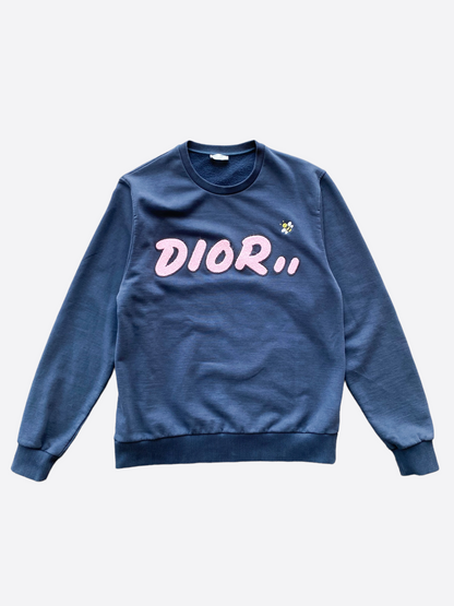 Dior Kaws Black Logo Sweater