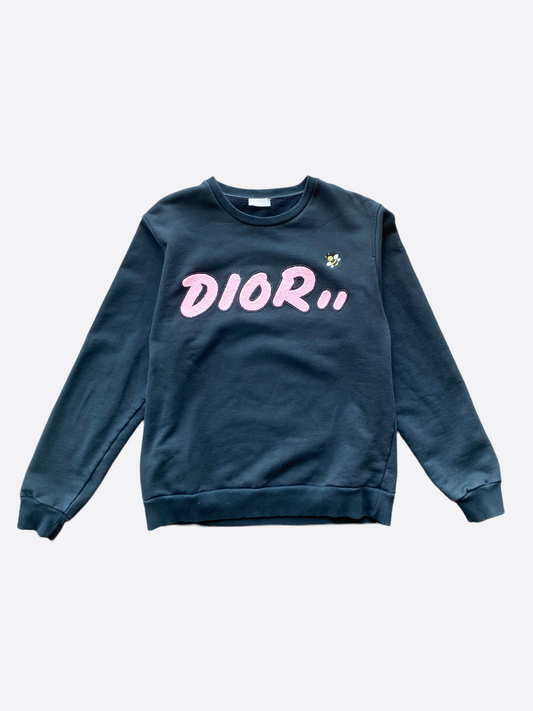 Dior Kaws Black Logo Sweater