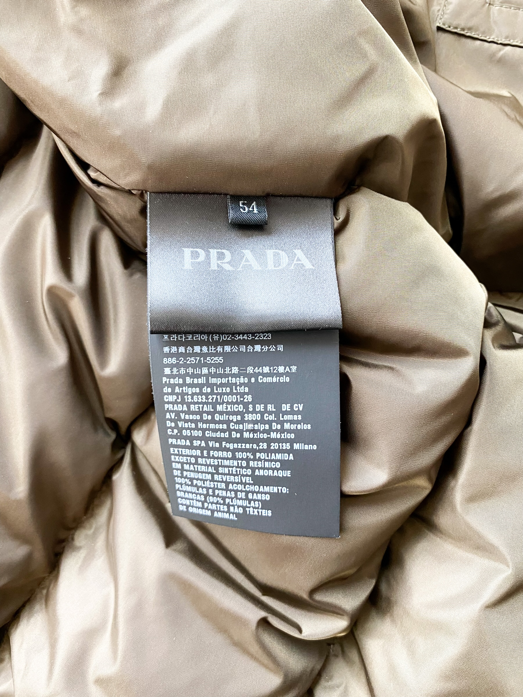 Prada Logo-Plaque Puffer Jacket Size IT 48 at 1stDibs | vittorio rossi  jacket price