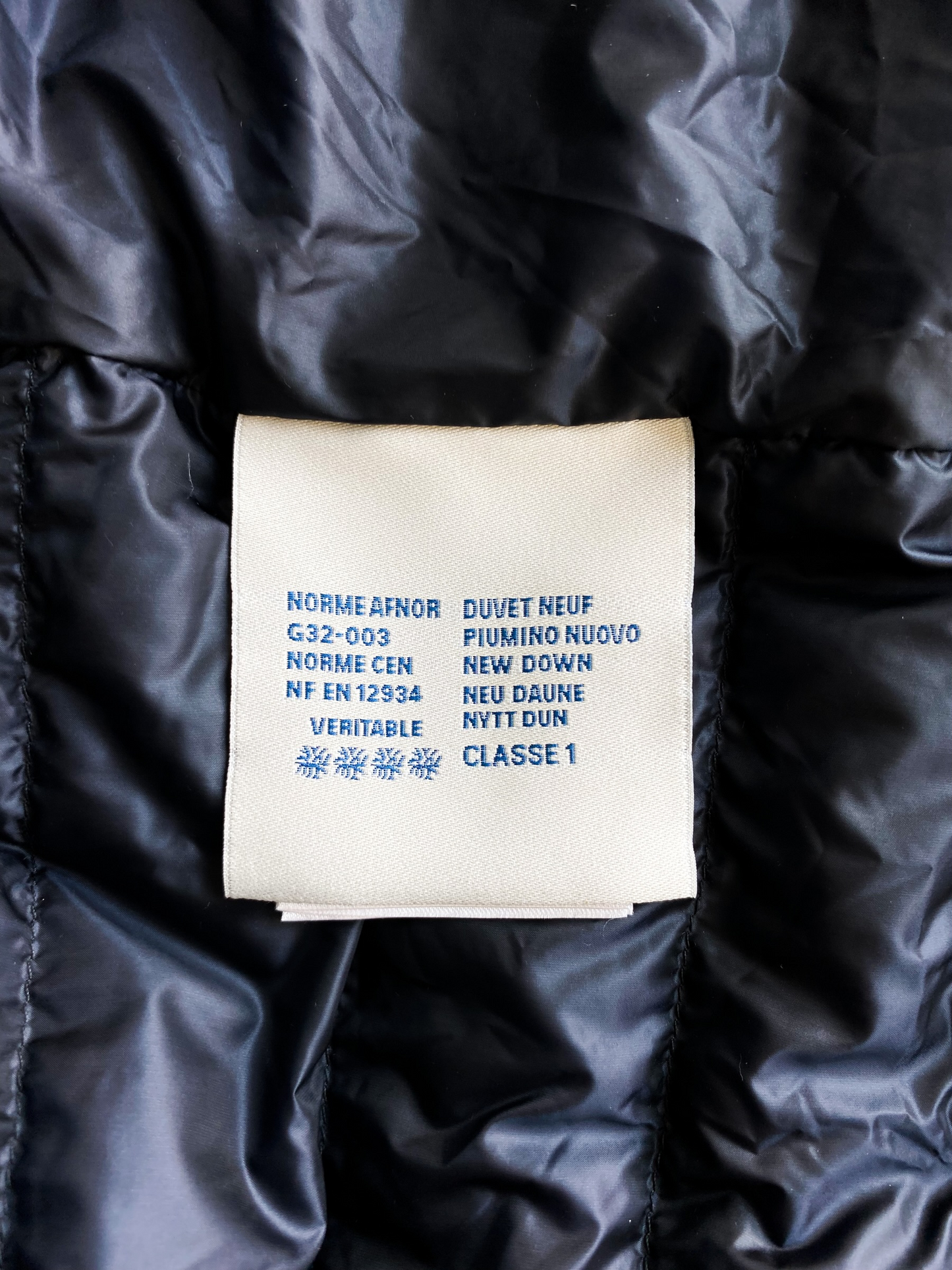 Moncler norme deals afnor