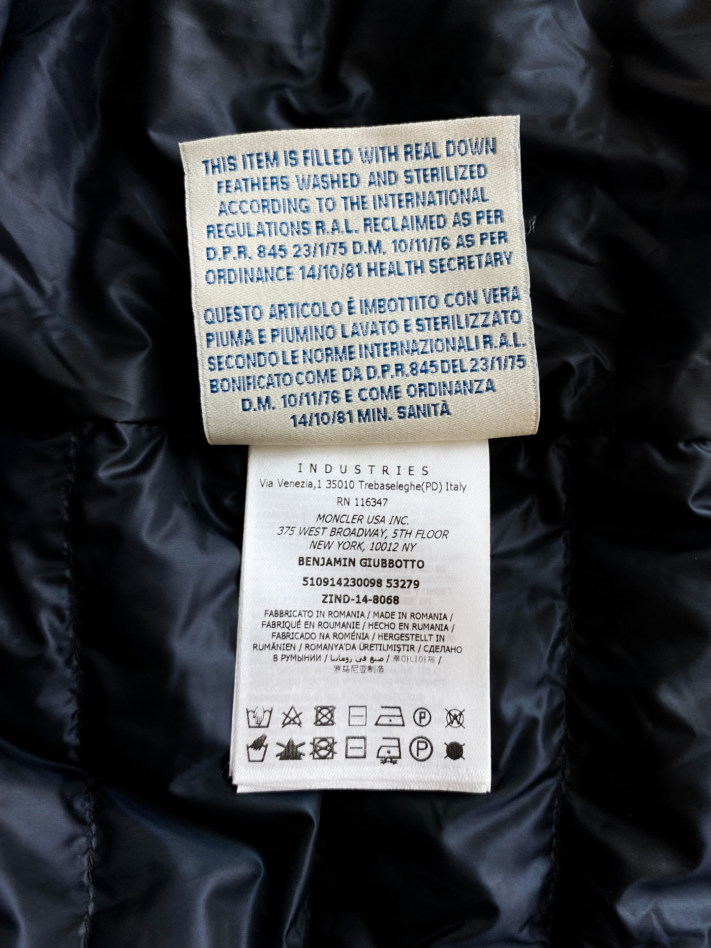 Moncler benjamin online