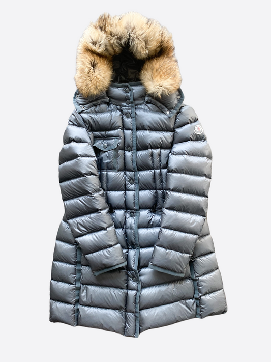 Moncler Grey Hemifur Women's Jacket