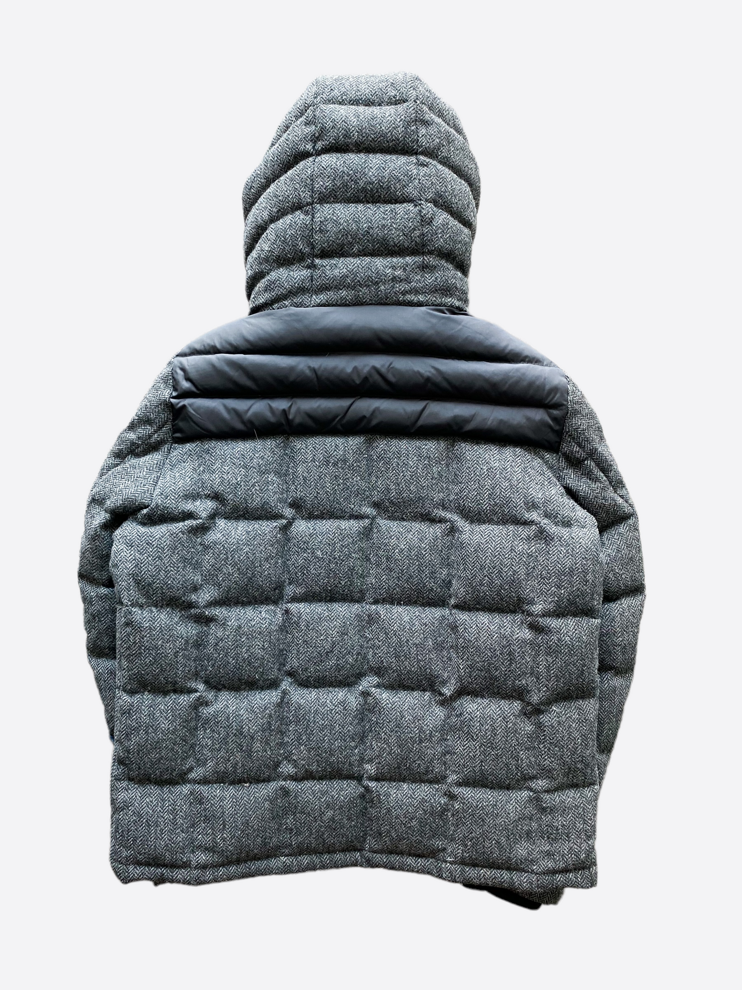 Moncler Grey Wool Puffer Men's Jacket