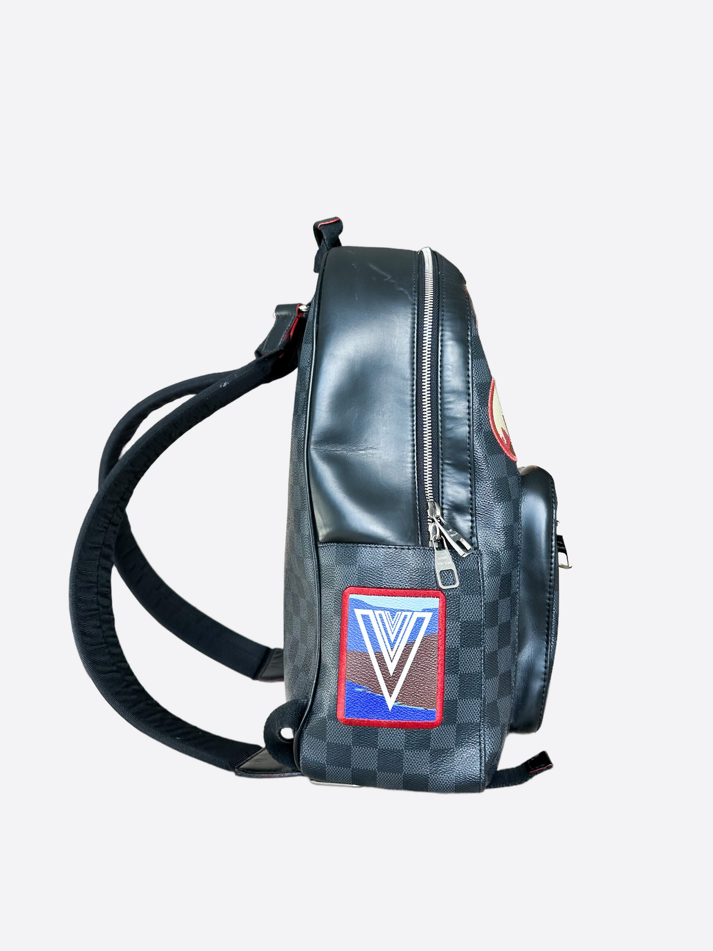 Louis Vuitton Josh Backpack Alps Patches Damier Graphite