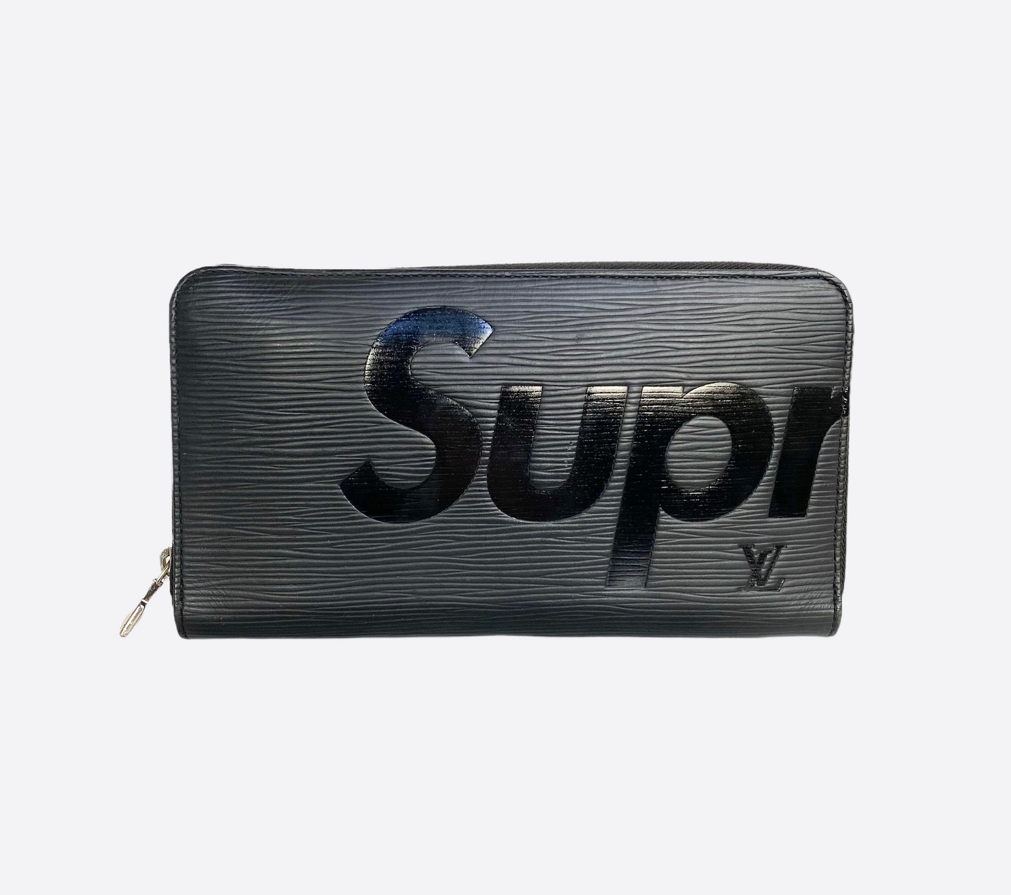 LOUIS VUITTON X Supreme Epi Brazza Wallet Black 1301140