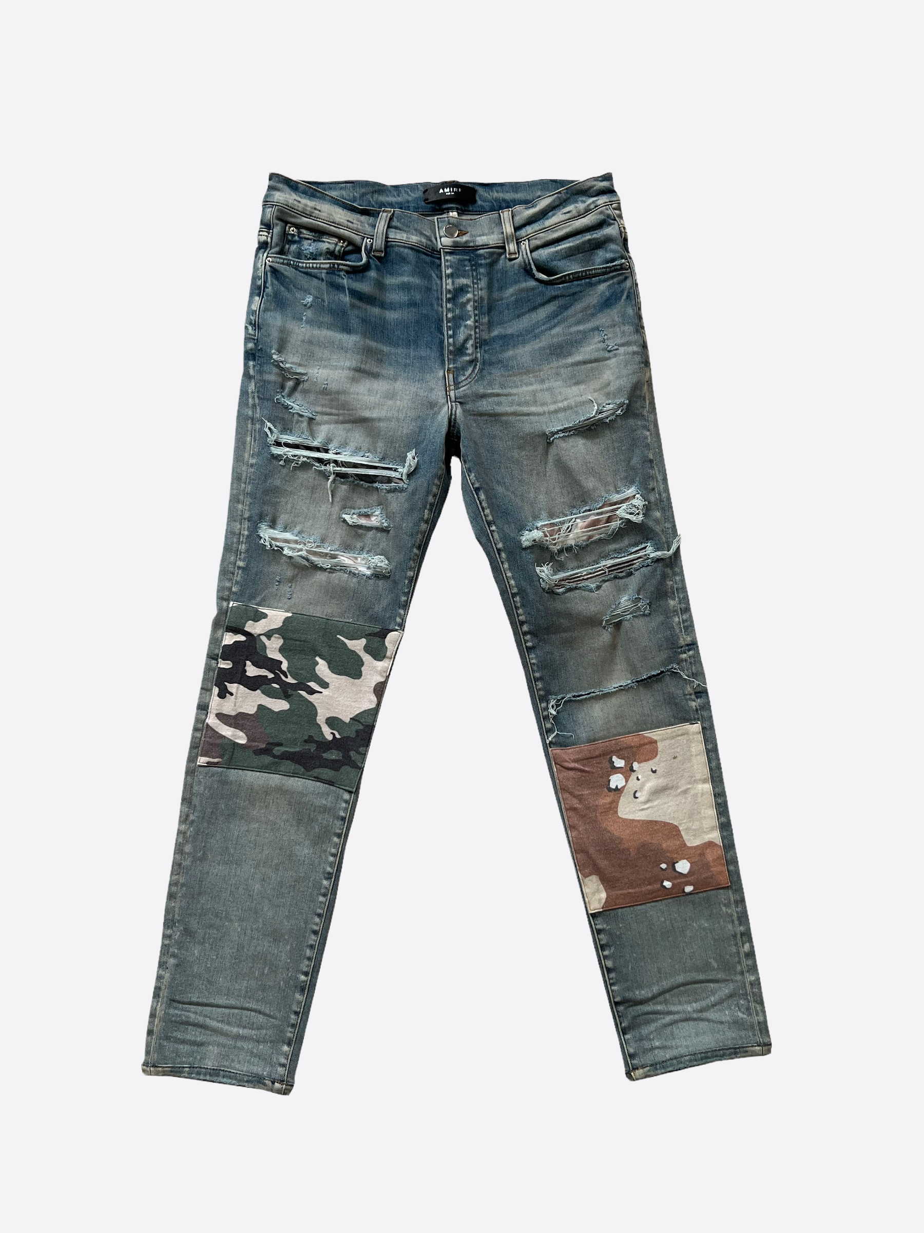 Amiri Military Camo Patch Jeans – Savonches