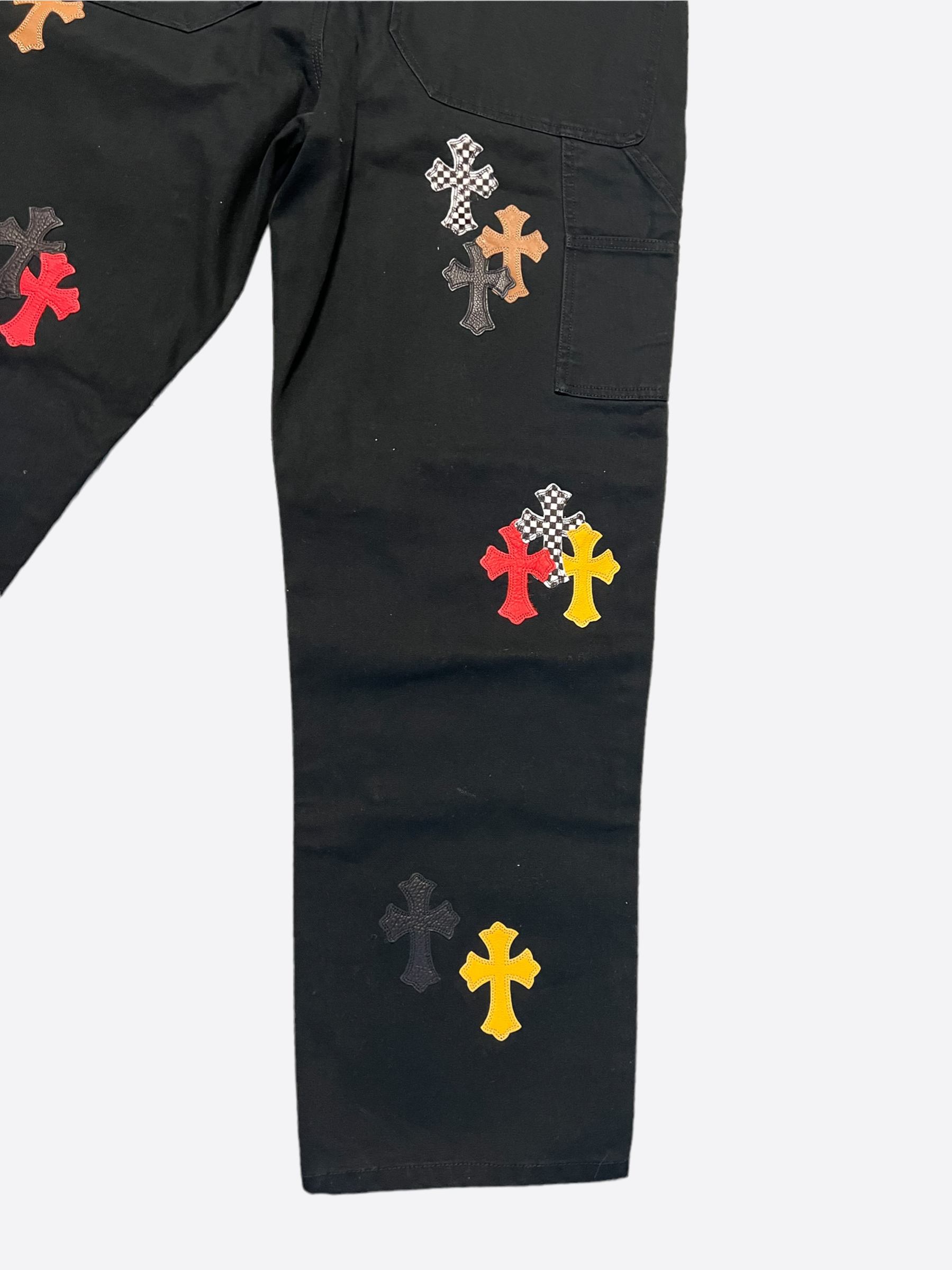 Very Rare Chrome Hearts Jeans Available Now! Black Gold Crosses