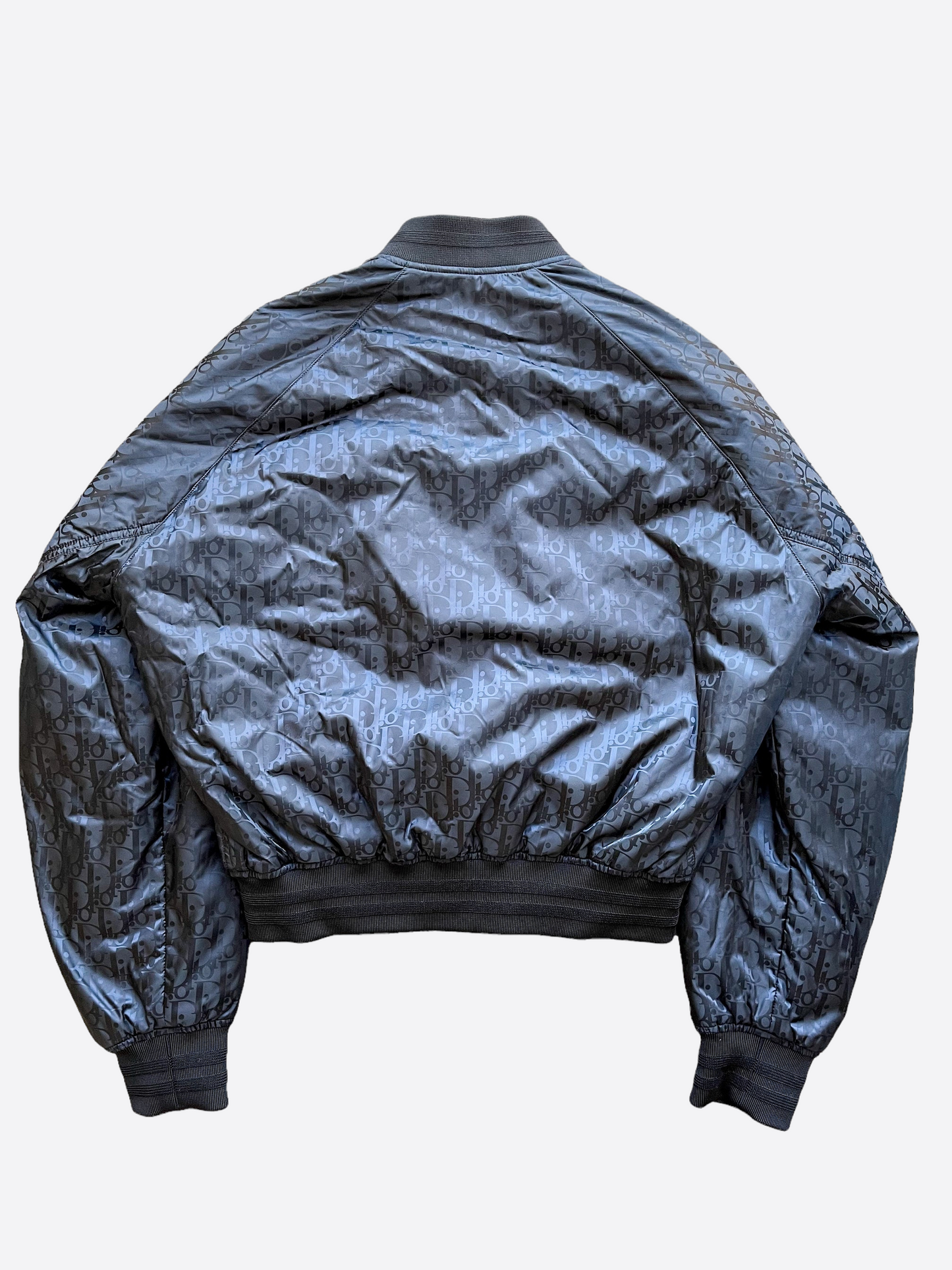 Dior Oblique Reversible Bomber Jacket Size 52 Dark Blue - clothing