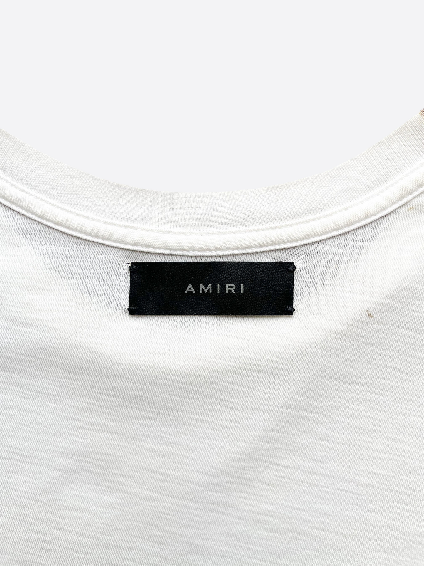 Amiri White Western Logo Tee