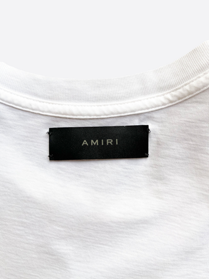 Amiri White Dagger Logo Tee