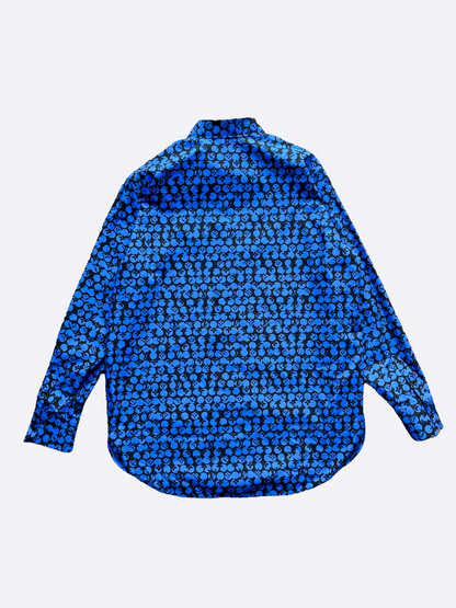 Louis Vuitton Blue Spotted Monogram Shirt