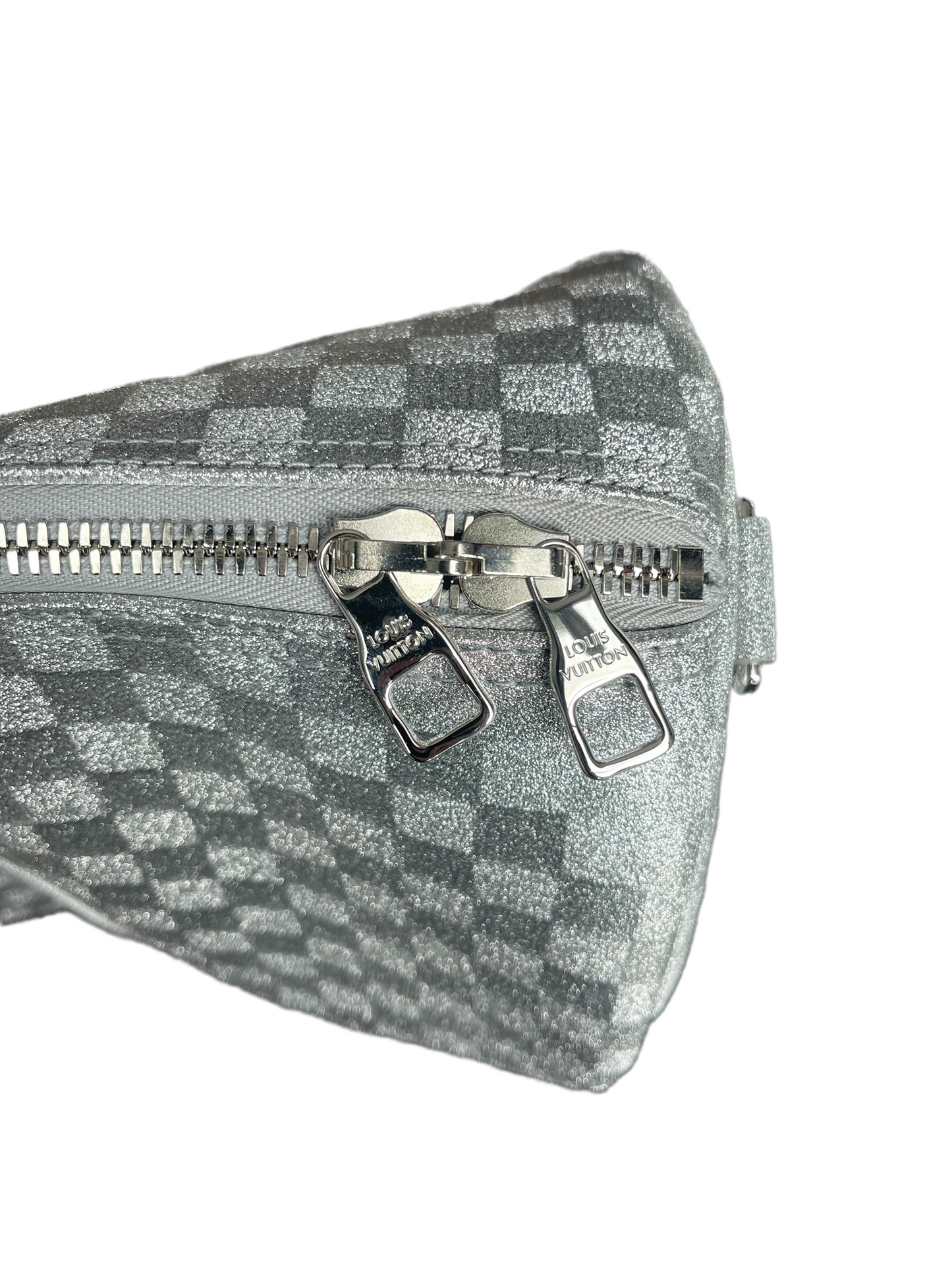 Louis Vuitton Silver Glitter Keepall 50