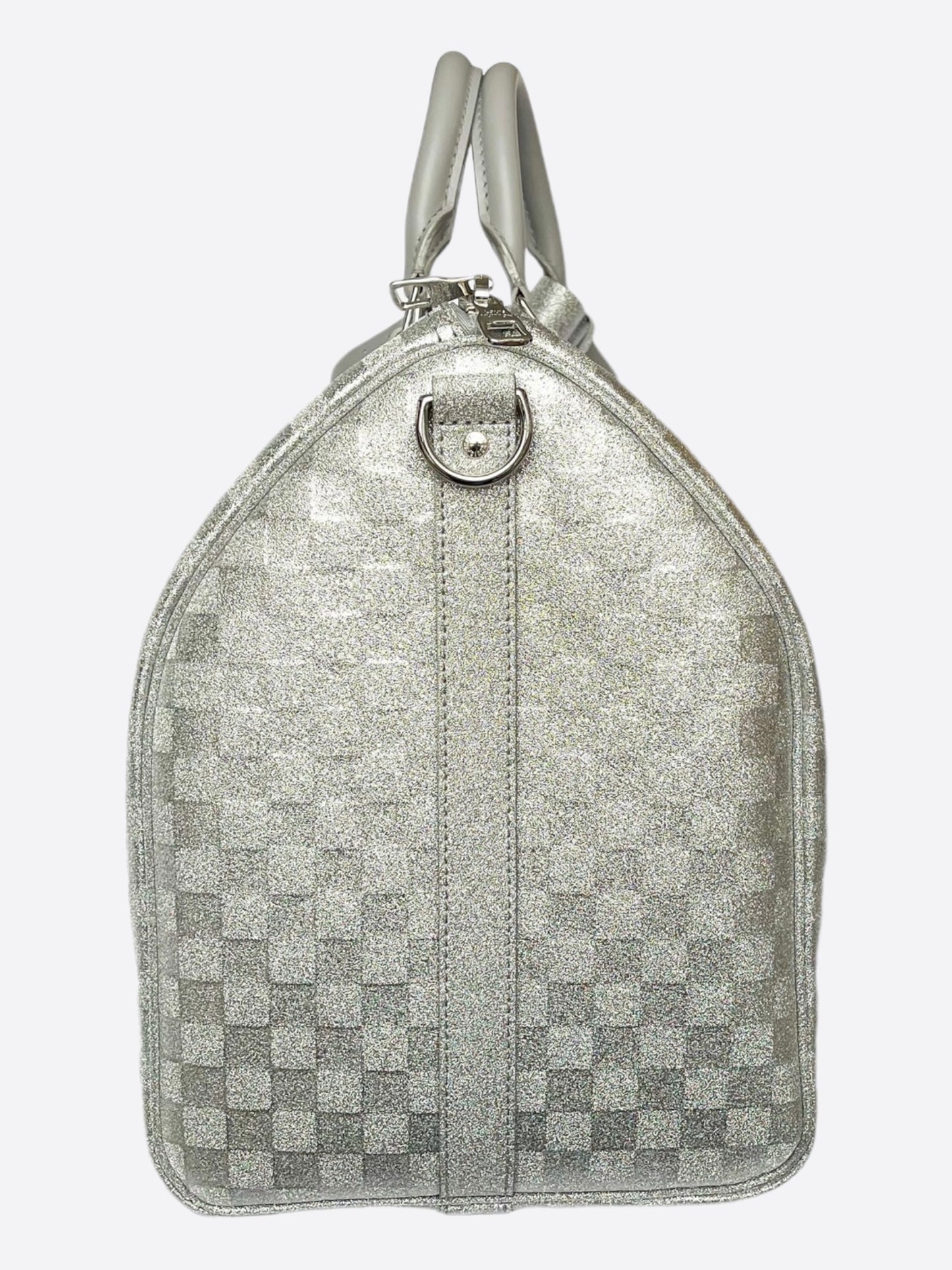 Louis Vuitton Silver Glitter Keepall 50