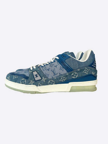 Louis Vuitton Blue Denim Trainers