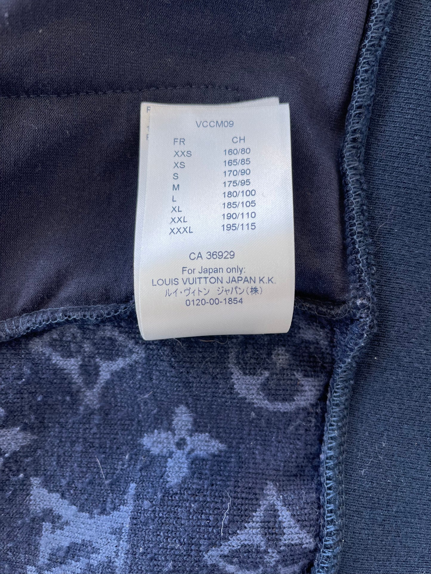 Louis Vuitton Navy Monogram Fleece