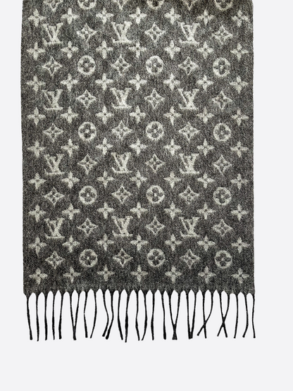 Louis Vuitton Grey Monogram Gradient Scarf