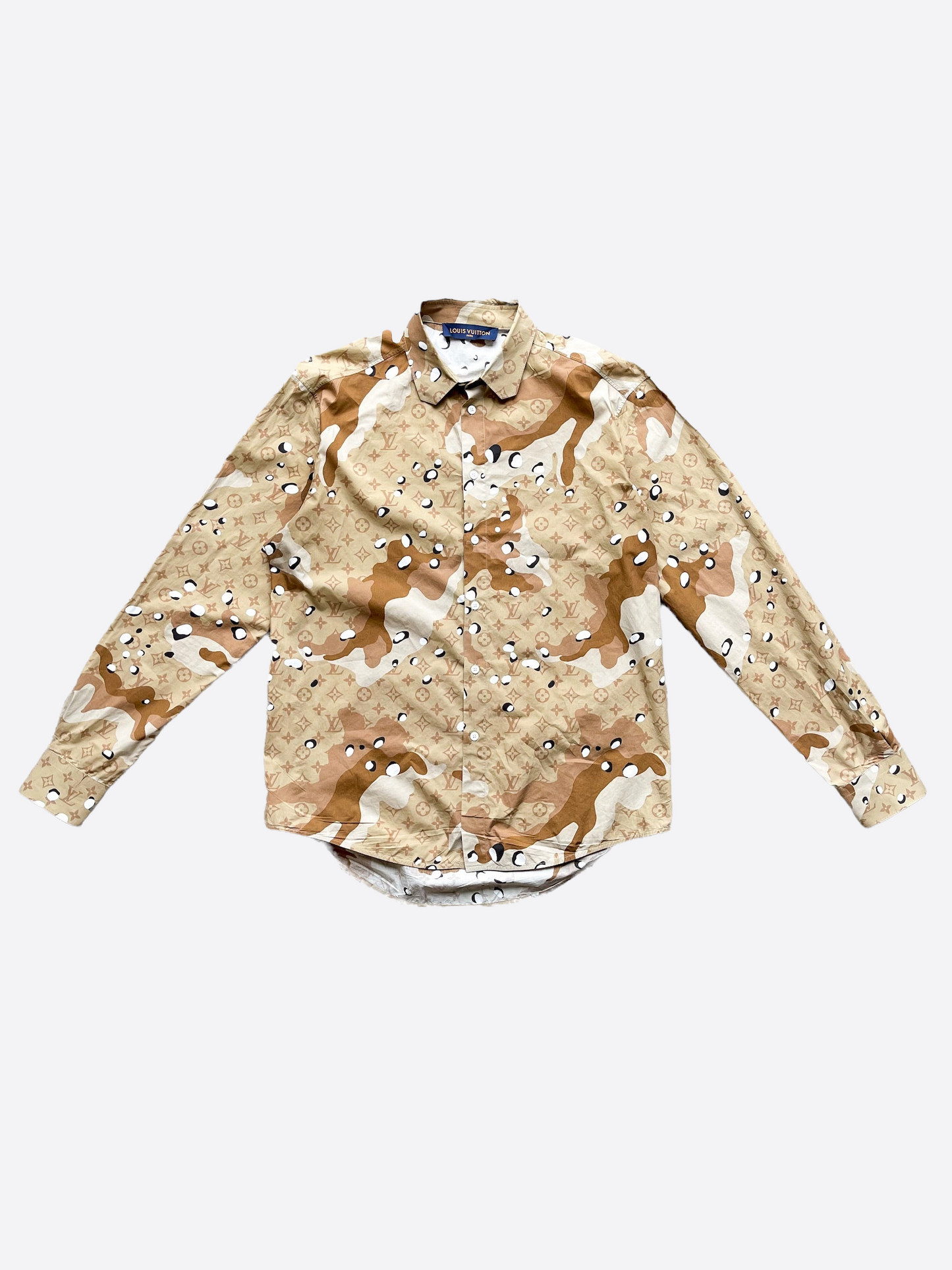 Louis Vuitton Desert Camo Button Up Shirt – Savonches Louis Vuitton Desert Camo Button Up Shirt – Savonches