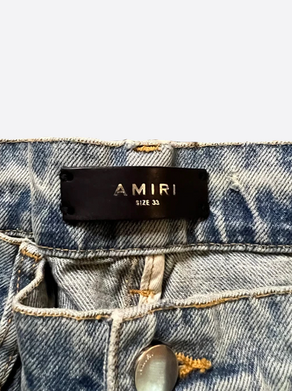 Amiri Distressed Straight Fit Denim