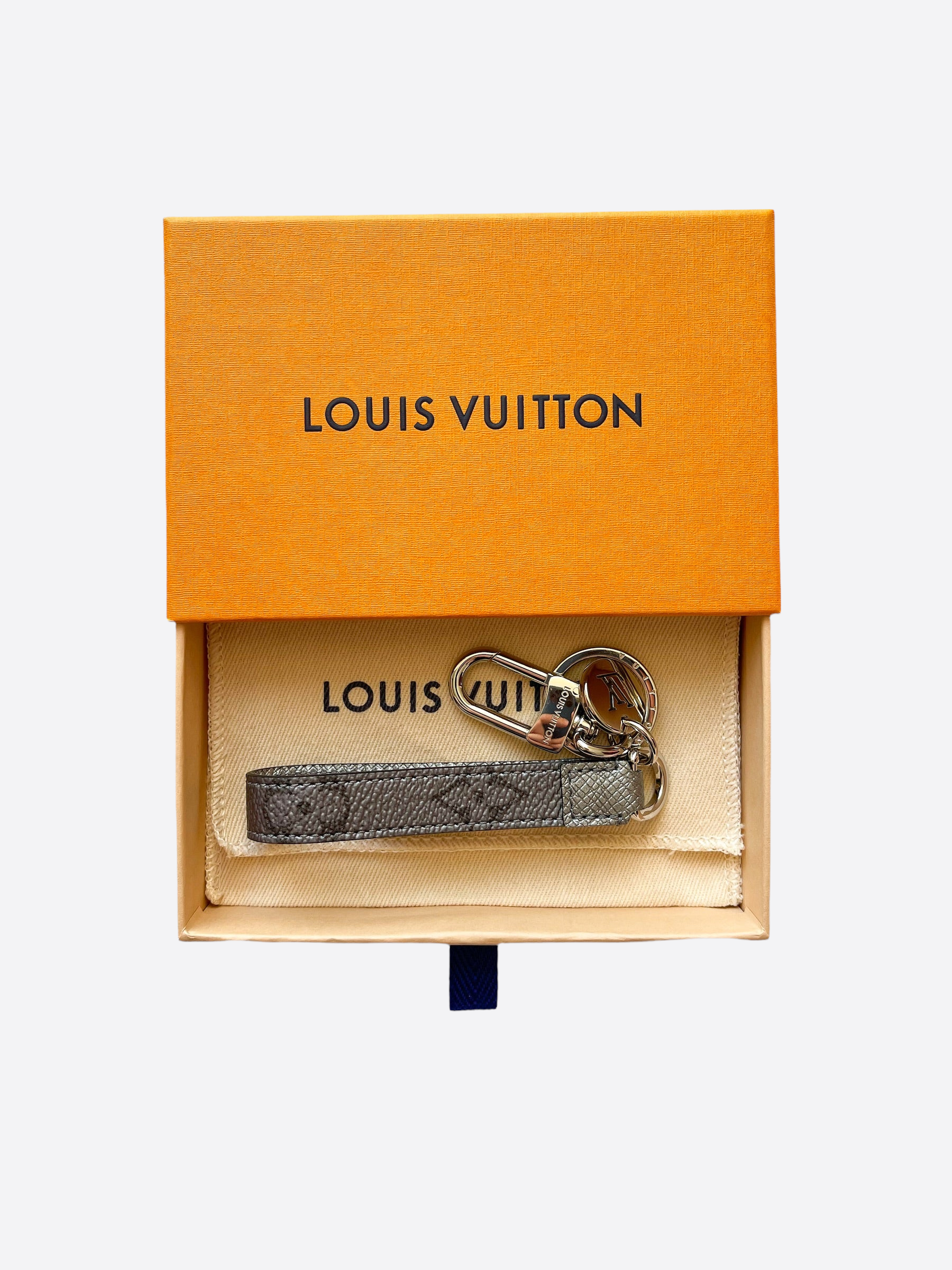 LOUIS VUITTON Steamer Bag Charm Key Holder Silver 235113