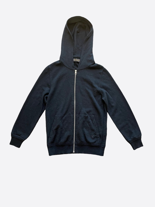 Louis Vuitton Black Cashmere Zip-Up Hoodie