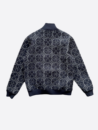 Louis Vuitton Black Flower Monogram Bomber