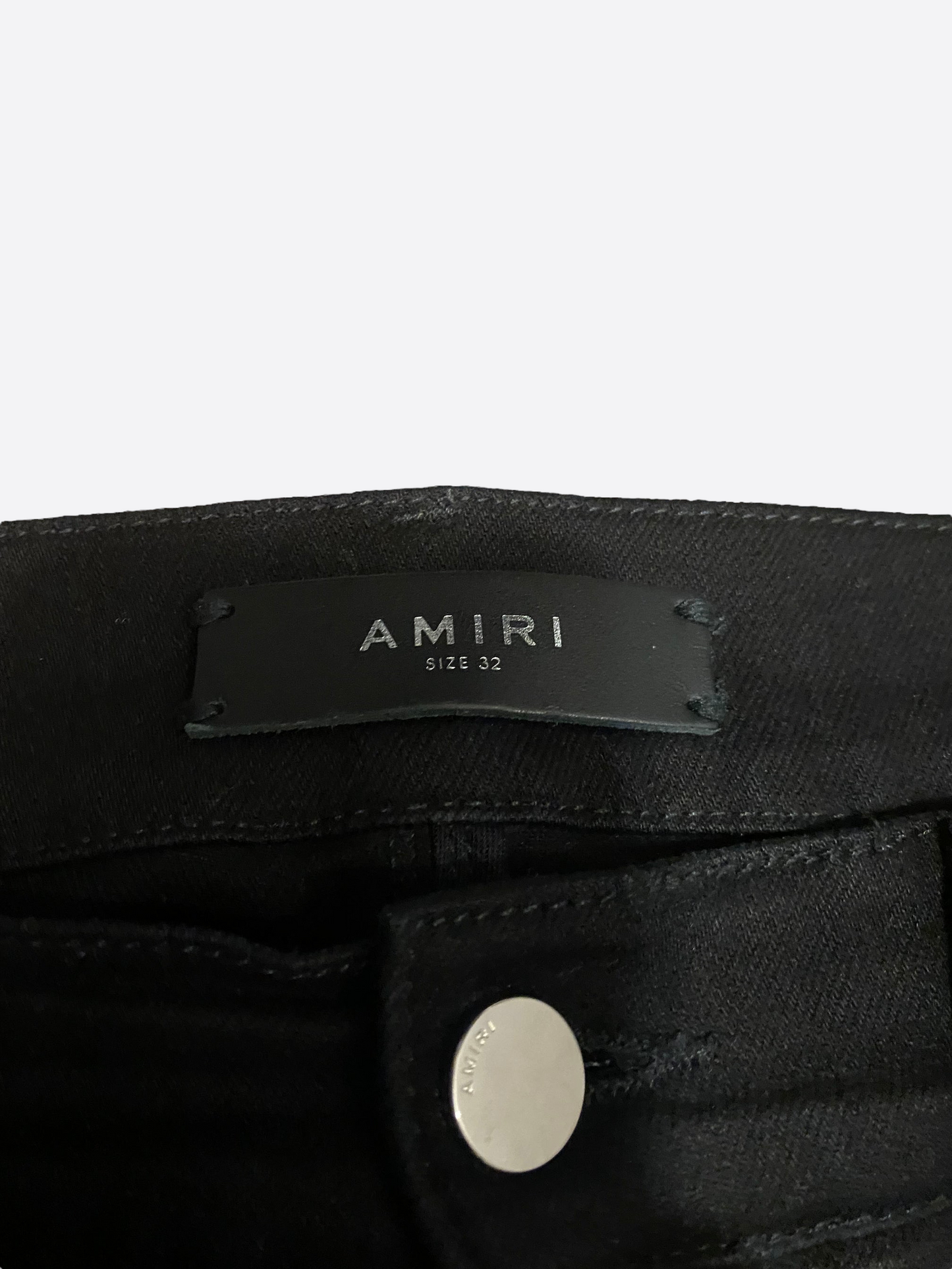 Amiri Black Stack Denim