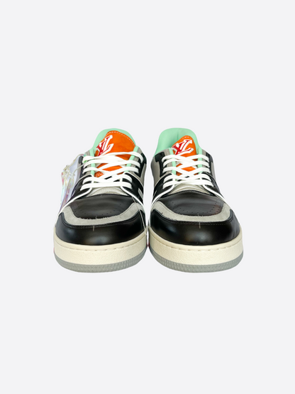 Louis Vuitton Orange & Green Trainers