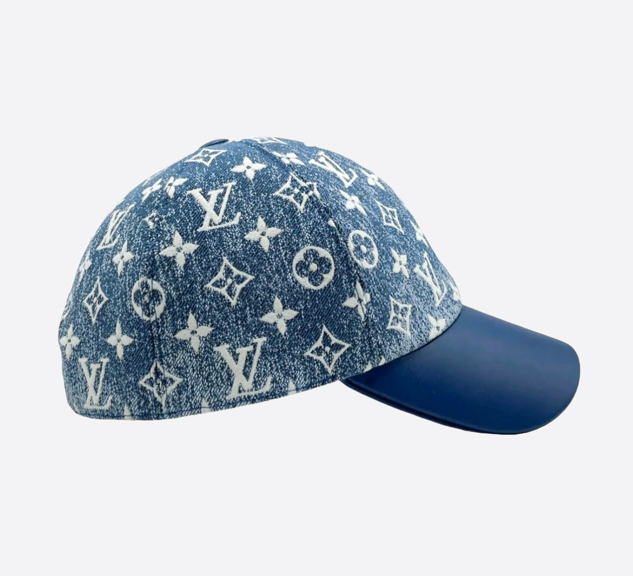 NWT Louis Vuitton LV Navy Blue Monogram Denim Hat Cap Strapback 2022  AUTHENTIC