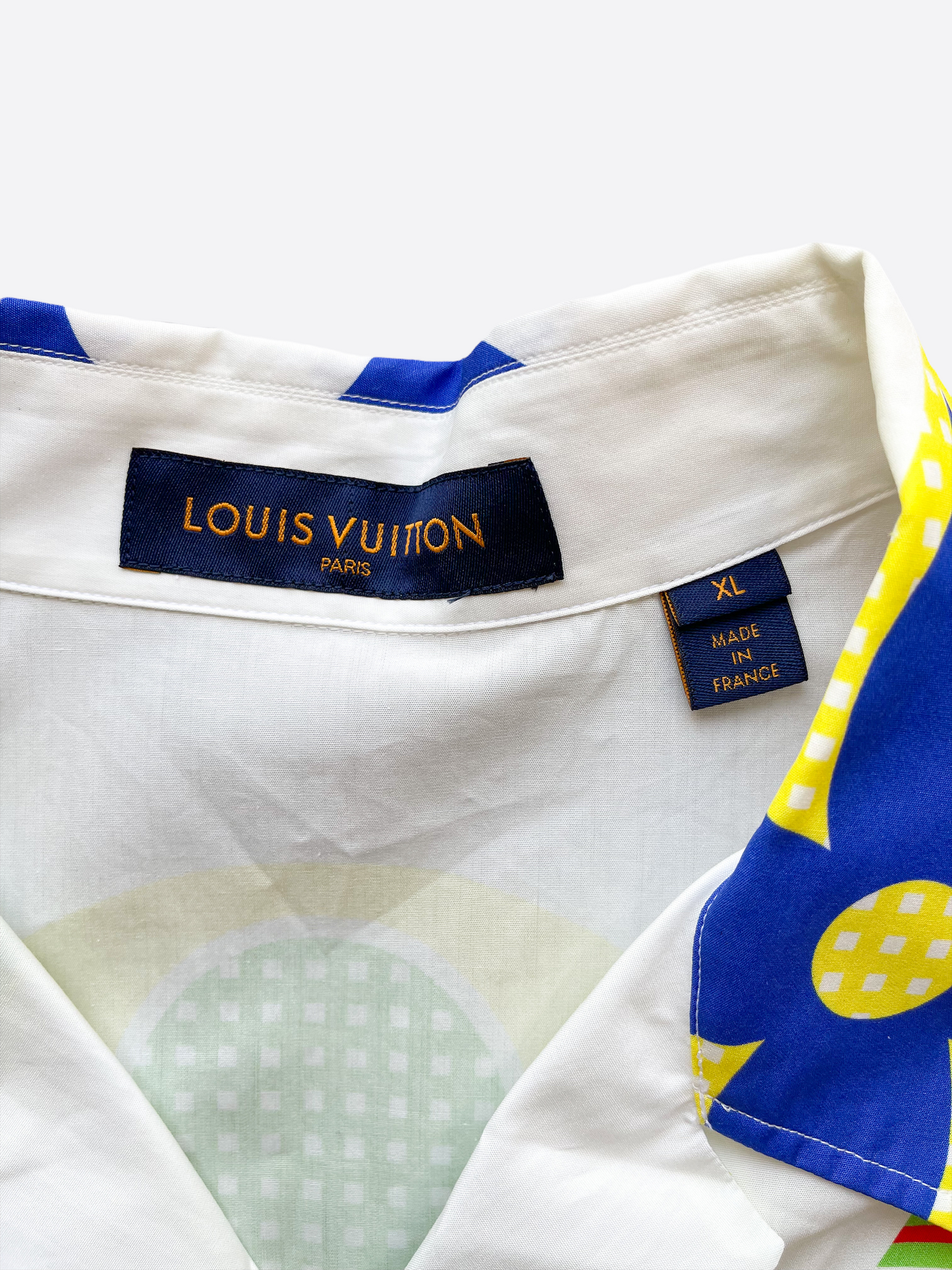 Louis Vuitton Multicolor Zig Zag Printed Cotton Button Front Shirt M Louis  Vuitton