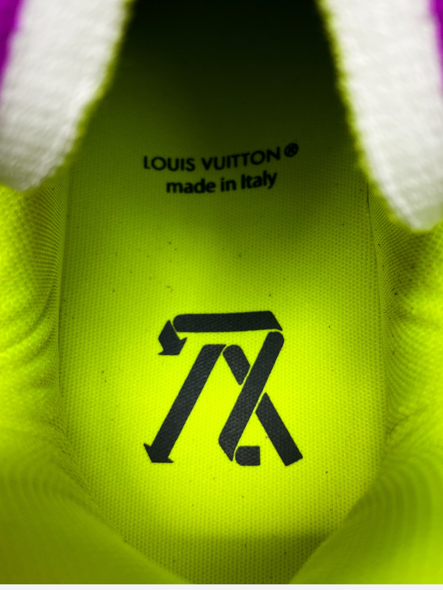Louis Vuitton Purple & Pink Illusion Monogram Ollie Sneakers – Savonches