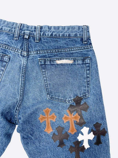 Chrome Hearts Blue Cross Patch Jeans