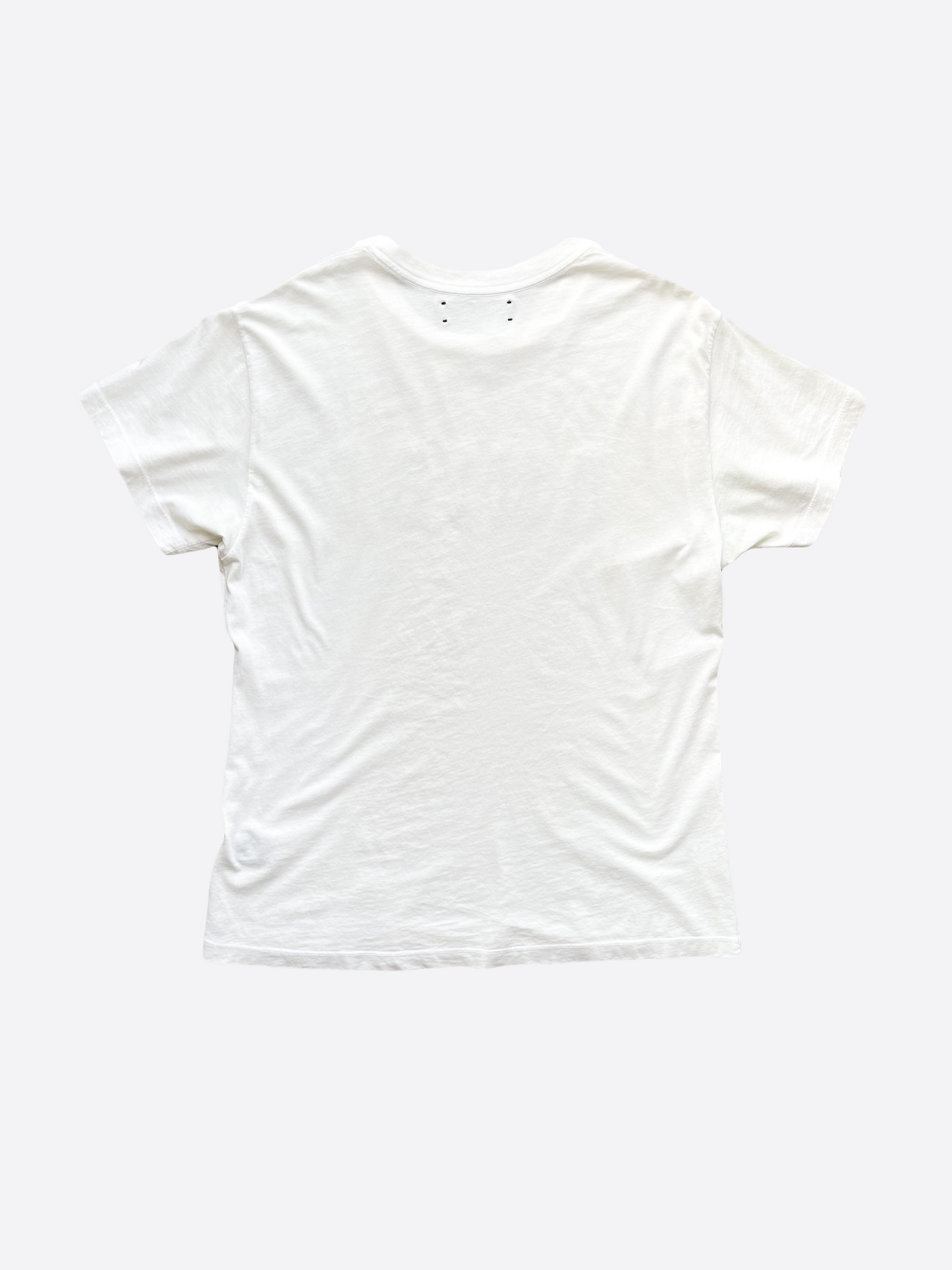 Amiri White Western Logo Tee