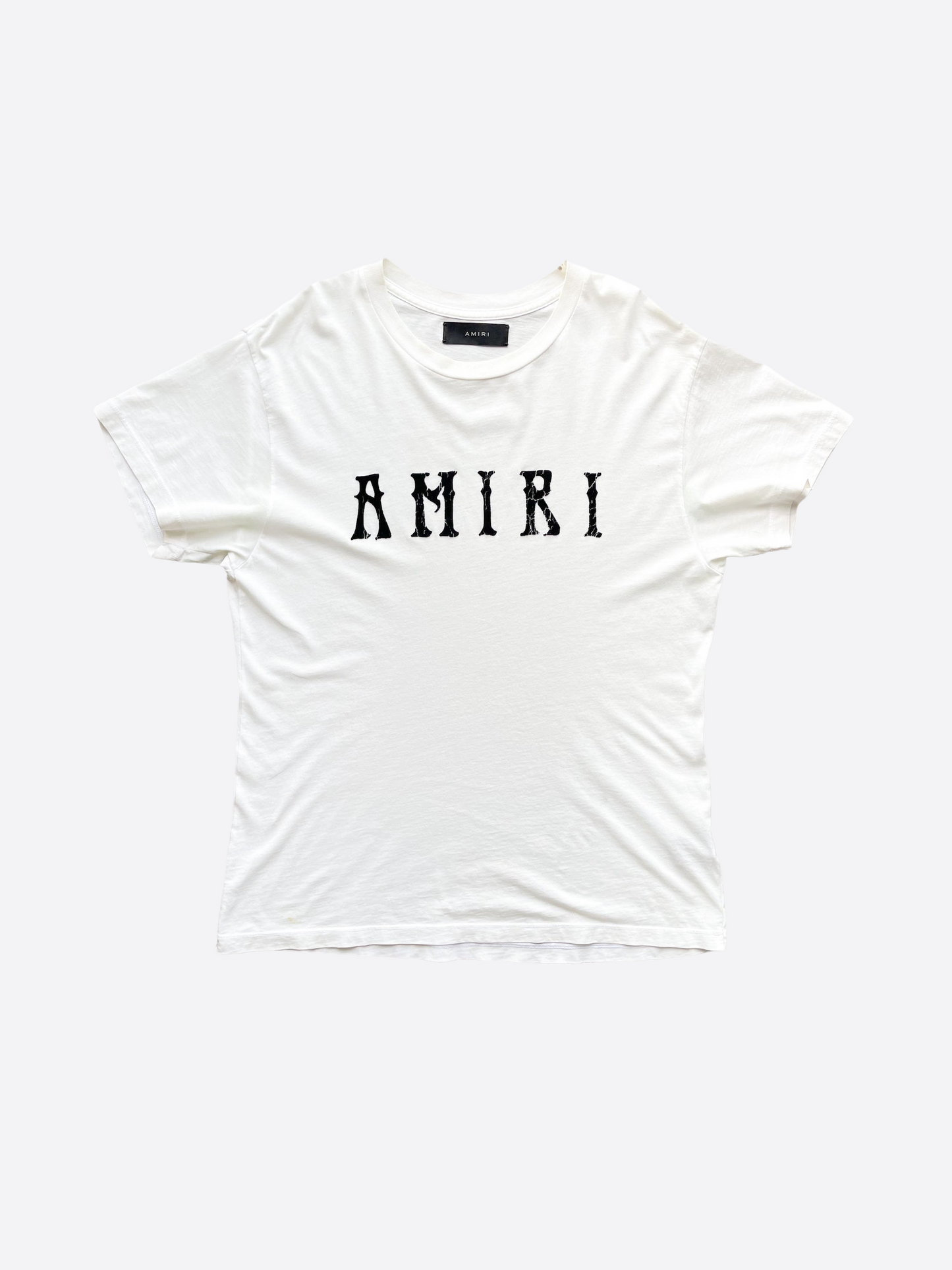 Amiri White Western Logo Tee