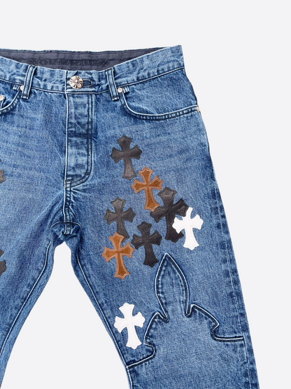 Chrome Hearts Blue Cross Patch Jeans