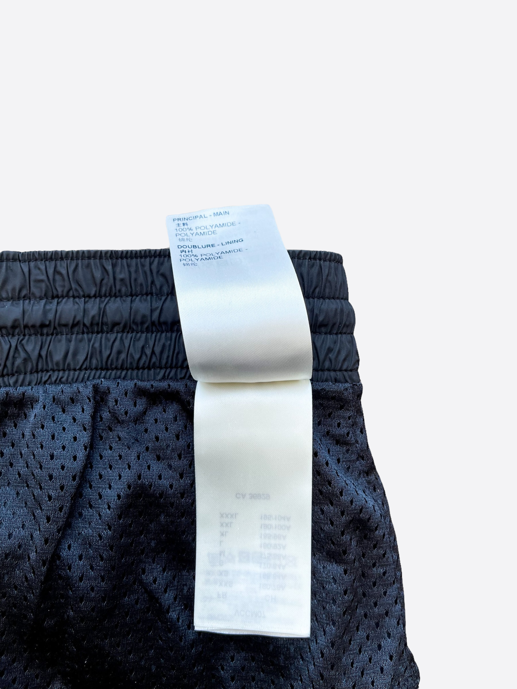 Louis Vuitton Men's Black Polyamide LV Shorts (Size 30)