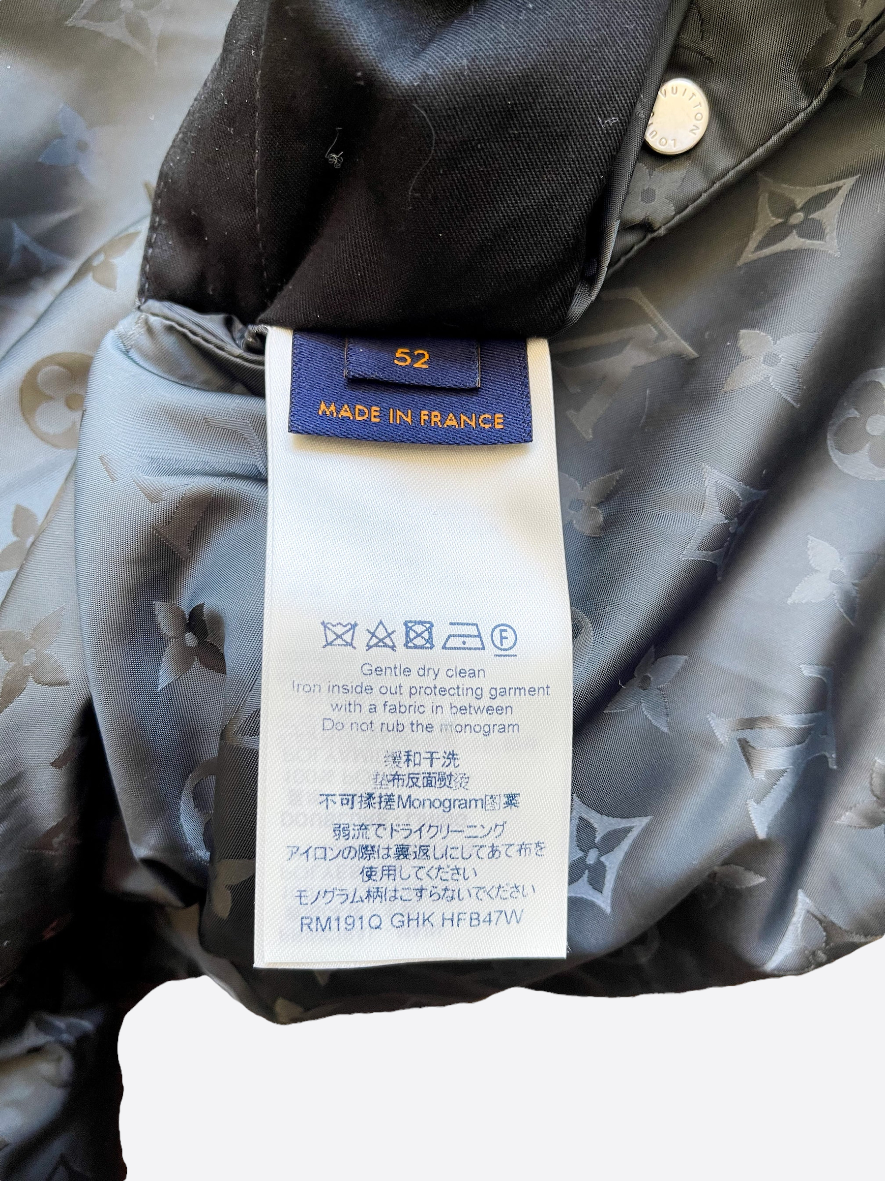 Louis Vuitton Olive Monogram Shearling Jacket – Savonches